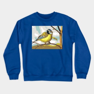 Yellow titmouse Crewneck Sweatshirt